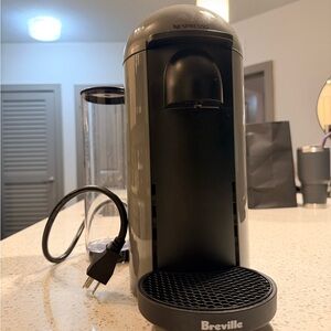 Breville Nespresso Vertuo Machine in Gray and Black